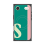 プレミアムスクエアケース with MagSafe［ オリジナル - initial color line - S green ］