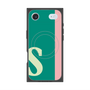 プレミアムスクエアケース with MagSafe［ オリジナル - initial color line - S green ］