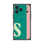 プレミアムスクエアケース with MagSafe［ オリジナル - initial color line - S green ］
