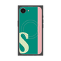 プレミアムスクエアケース with MagSafe［ オリジナル - initial color line - S green ］