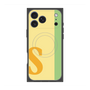 プレミアムスクエアケース with MagSafe［ オリジナル - initial color line - S yellow ］