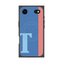 プレミアムスクエアケース with MagSafe［ オリジナル - initial color line - T blue ］