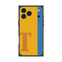 プレミアムスクエアケース with MagSafe［ オリジナル - initial color line - T orange ］