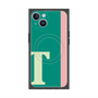 プレミアムスクエアケース with MagSafe［ オリジナル - initial color line - T green ］