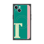 プレミアムスクエアケース with MagSafe［ オリジナル - initial color line - T green ］