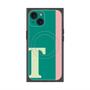 プレミアムスクエアケース with MagSafe［ オリジナル - initial color line - T green ］