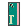 プレミアムスクエアケース with MagSafe［ オリジナル - initial color line - T green ］