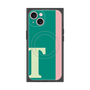 プレミアムスクエアケース with MagSafe［ オリジナル - initial color line - T green ］