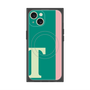 プレミアムスクエアケース with MagSafe［ オリジナル - initial color line - T green ］
