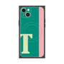 プレミアムスクエアケース with MagSafe［ オリジナル - initial color line - T green ］