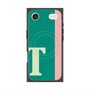 プレミアムスクエアケース with MagSafe［ オリジナル - initial color line - T green ］