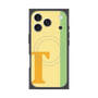 プレミアムスクエアケース with MagSafe［ オリジナル - initial color line - T yellow ］