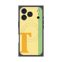 プレミアムスクエアケース with MagSafe［ オリジナル - initial color line - T yellow ］
