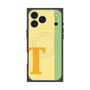 プレミアムスクエアケース with MagSafe［ オリジナル - initial color line - T yellow ］