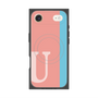 プレミアムスクエアケース with MagSafe［ オリジナル - initial color line - U pink ］