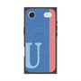 プレミアムスクエアケース with MagSafe［ オリジナル - initial color line - U blue ］
