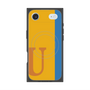 プレミアムスクエアケース with MagSafe［ オリジナル - initial color line - U orange ］