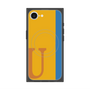 プレミアムスクエアケース with MagSafe［ オリジナル - initial color line - U orange ］