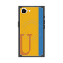 プレミアムスクエアケース with MagSafe［ オリジナル - initial color line - U orange ］