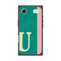 プレミアムスクエアケース with MagSafe［ オリジナル - initial color line - U green ］