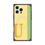 プレミアムスクエアケース with MagSafe［ オリジナル - initial color line - U yellow ］