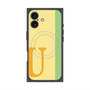 プレミアムスクエアケース with MagSafe［ オリジナル - initial color line - U yellow ］