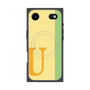 プレミアムスクエアケース with MagSafe［ オリジナル - initial color line - U yellow ］