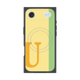 プレミアムスクエアケース with MagSafe［ オリジナル - initial color line - U yellow ］