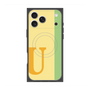 プレミアムスクエアケース with MagSafe［ オリジナル - initial color line - U yellow ］