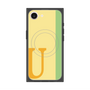 プレミアムスクエアケース with MagSafe［ オリジナル - initial color line - U yellow ］