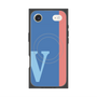 プレミアムスクエアケース with MagSafe［ オリジナル - initial color line - V blue ］