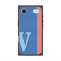 プレミアムスクエアケース with MagSafe［ オリジナル - initial color line - V blue ］