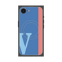 プレミアムスクエアケース with MagSafe［ オリジナル - initial color line - V blue ］