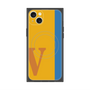 プレミアムスクエアケース with MagSafe［ オリジナル - initial color line - V orange ］