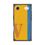 プレミアムスクエアケース with MagSafe［ オリジナル - initial color line - V orange ］