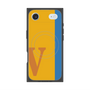 プレミアムスクエアケース with MagSafe［ オリジナル - initial color line - V orange ］