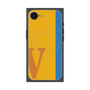 プレミアムスクエアケース with MagSafe［ オリジナル - initial color line - V orange ］