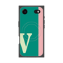 プレミアムスクエアケース with MagSafe［ オリジナル - initial color line - V green ］