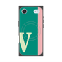 プレミアムスクエアケース with MagSafe［ オリジナル - initial color line - V green ］