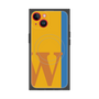 プレミアムスクエアケース with MagSafe［ オリジナル - initial color line - W orange ］
