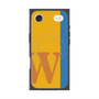 プレミアムスクエアケース with MagSafe［ オリジナル - initial color line - W orange ］