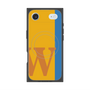 プレミアムスクエアケース with MagSafe［ オリジナル - initial color line - W orange ］