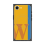 プレミアムスクエアケース with MagSafe［ オリジナル - initial color line - W orange ］