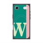 プレミアムスクエアケース with MagSafe［ オリジナル - initial color line - W green ］