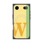 プレミアムスクエアケース with MagSafe［ オリジナル - initial color line - W yellow ］