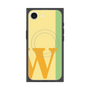 プレミアムスクエアケース with MagSafe［ オリジナル - initial color line - W yellow ］