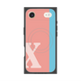 プレミアムスクエアケース with MagSafe［ オリジナル - initial color line - X pink ］