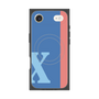 プレミアムスクエアケース with MagSafe［ オリジナル - initial color line - X blue ］