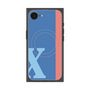 プレミアムスクエアケース with MagSafe［ オリジナル - initial color line - X blue ］