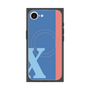プレミアムスクエアケース with MagSafe［ オリジナル - initial color line - X blue ］